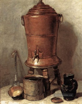  trinken Kunst - Das Kupfer Trinken Fou Stillleben Jean Baptiste Simeon Chardin